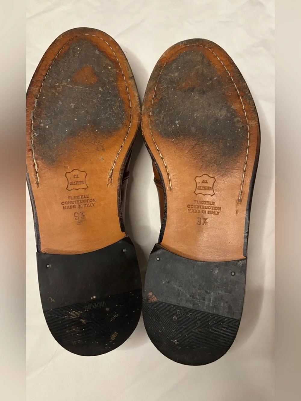 Pronto Uomo Firenze Men’s 9.5 M Brown Leather Split Toe Derby Shoes Made in Ital